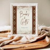 DOLLY Aztec rustieke Westerne boeken en geschenken Reclamebord Met Voetstuk