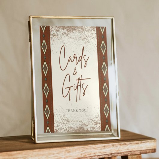 DOLLY Aztec rustieke Westerne Kaarten en geschenke Poster