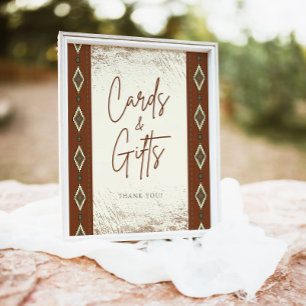 DOLLY Aztec rustieke Westerne Kaarten en geschenke Poster