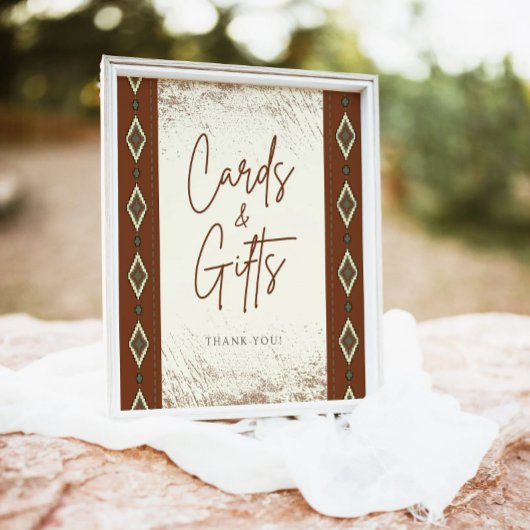 DOLLY Aztec rustieke Westerne Kaarten en geschenke Poster