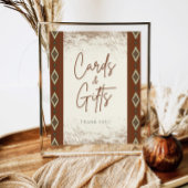 DOLLY Aztec rustieke Westerne Kaarten en geschenke Reclamebord Met Voetstuk