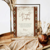 DOLLY Aztec rustieke Westerne late nacht luiers te Poster