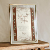 DOLLY Aztec rustieke Westerne late nacht luiers te Poster