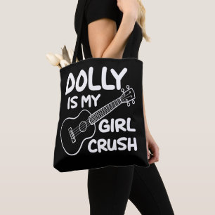 Dolly Country Muziek Western Zuidelijke Cowgirl Da Tote Bag