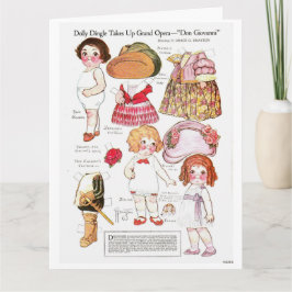 Dolly Dangle's Costumes Reproduction Paper Doll Kaart