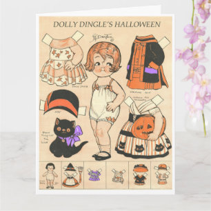 Dolly Dangle's Halloween 🦇 Reproduction Paper Dol Kaart