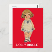 DOLLY DINGLE  CARTOON GIRL BRIEFKAART (Voorkant / Achterkant)