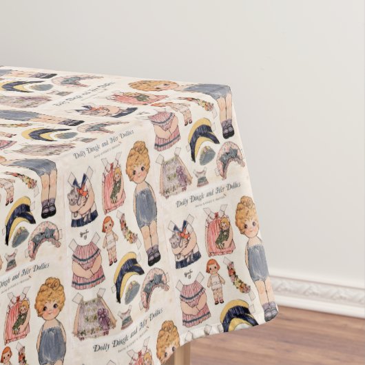 Dolly Dingle en haar Dolls Tablecloth Tafelkleed (Voorbeeld)