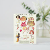 Dolly Dingle Opera Boy and Girls Paper Doll Briefkaart (Staand voorkant)