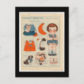 DOLLY DINGLE PAPER DOLL BRIEFKAART (Voorkant)