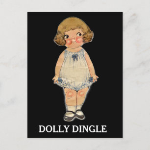 DOLLY DINGLE PAPER DOLL BRIEFKAART