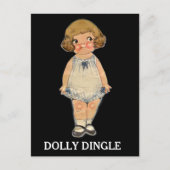 DOLLY DINGLE PAPER DOLL BRIEFKAART (Voorkant)