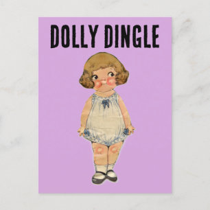 DOLLY DINGLE PAPER DOLL BRIEFKAART
