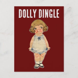 DOLLY DINGLE PAPER DOLL BRIEFKAART