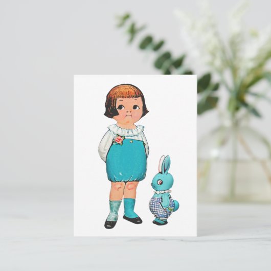 DOLLY DINGLE PAPER DOLL  BRIEFKAARTEN (Staand voorkant)