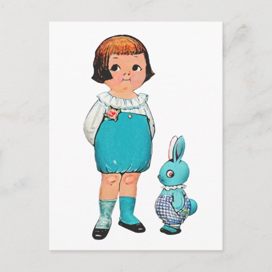 DOLLY DINGLE PAPER DOLL  BRIEFKAARTEN (Voorkant)