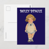 DOLLY DINGLE PAPieren POPPEN POSTKAART (Voorkant / Achterkant)