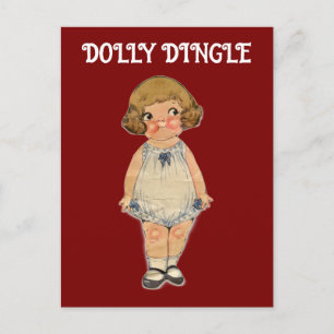 DOLLY DINGLE PAPieren POPPEN POSTKAART