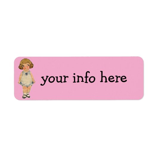 DOLLY DINGLE RETOURADRES ETIKETTEN (Voorkant)