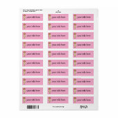 DOLLY DINGLE RETOURADRES ETIKETTEN (Full Sheet)