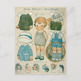 Dolly Dingle's Geliefde Papieren Pop Postkaart