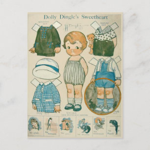 Dolly Dingle's Geliefde Papieren Pop Postkaart