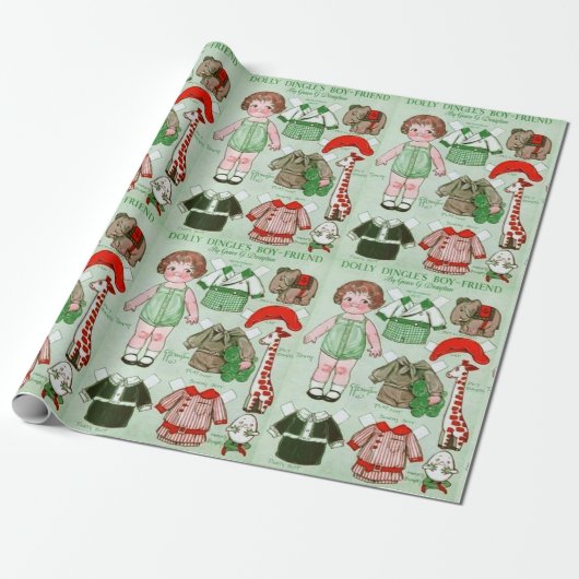 Dolly Dingle's Vriendje Papieren Pop Cadeaupapier (Uitgerold)