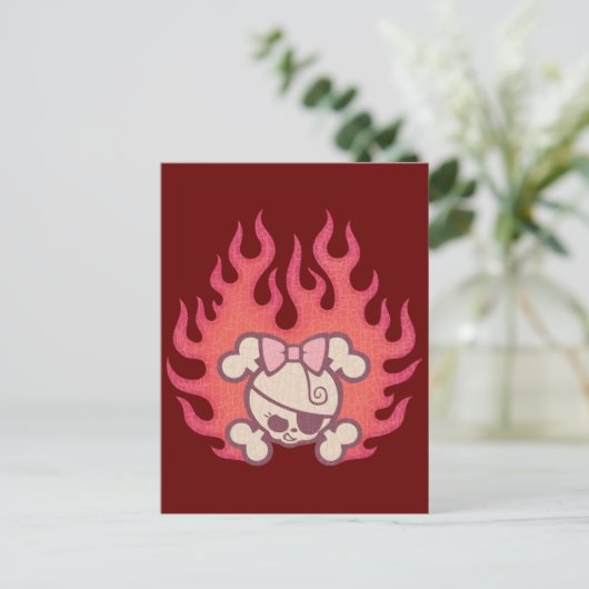 Dolly Flames Briefkaart (Staand voorkant)