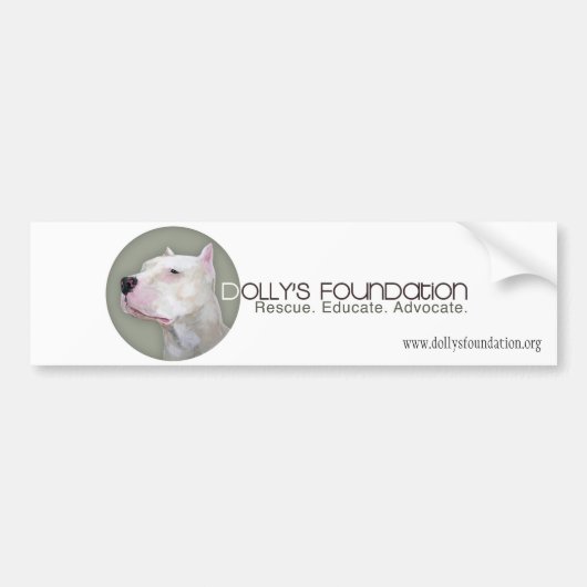 Dolly Gray Bumpersticker (Voorkant)