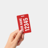 Dolly Label / Sail Bag Label met naam en zeilnumme Badge (Handheld)