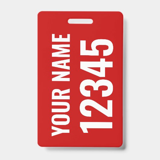 Dolly Label / Sail Bag Label met naam en zeilnumme Badge (Voorkant)