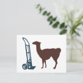Dolly llama briefkaart (Staand voorkant)