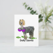 Dolly Llama Briefkaart (Staand voorkant)