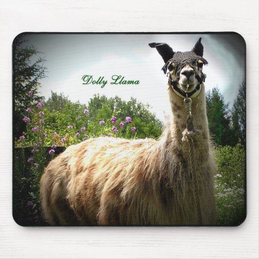 Dolly Llama Mousepad Muismat (Voorkant)