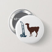 Dolly llama ronde button 5,7 cm (Voorkant /achterkant)