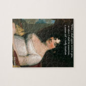 Dolly Madison & beroemde Where I'll Be citaat Legpuzzel (Horizontaal)