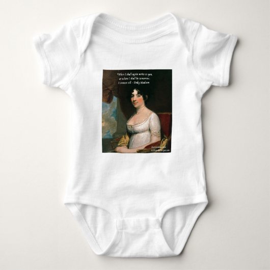 Dolly Madison & beroemde Where I'll Be citaat Romper (Voorkant)
