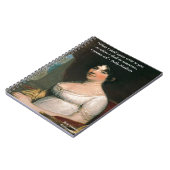 Dolly Madison en beroemd waar ik zal worden gecite Notitieboek (Linkerzijde)