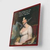 Dolly Madison & Famous Tomorrow Quote Wall Clock Vierkante Klok (Hoek)