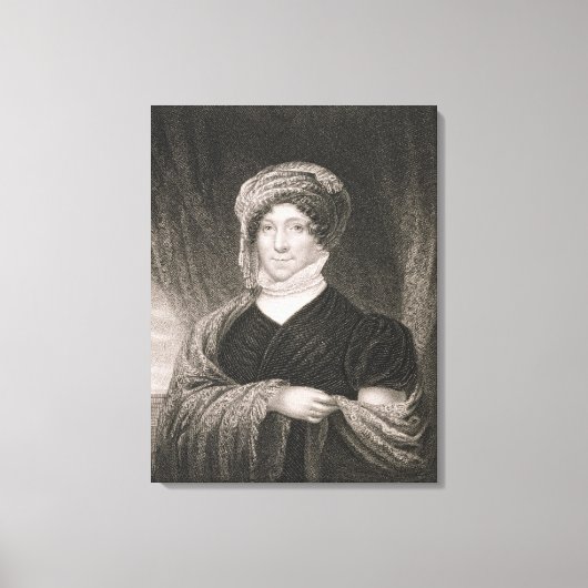Dolly Madison, gegraveerd door John Francis Eugene Canvas Afdruk (Voorkant)