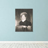 Dolly Madison, gegraveerd door John Francis Eugene Canvas Afdruk (Insitu (Houten vloer))