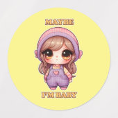 Dolly Meisje Misschien ben ik Baby Labels (Design 1)