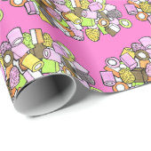 Dolly Mixture UK British Fondant Confection Snoep Cadeaupapier (Rol Hoek)