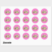 Dolly Mixture UK British Fondant Confection Snoep Ronde Sticker (Vel)