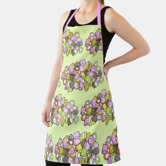 Dolly Mixture UK British Fondant Confection Snoep Schort (Insitu)