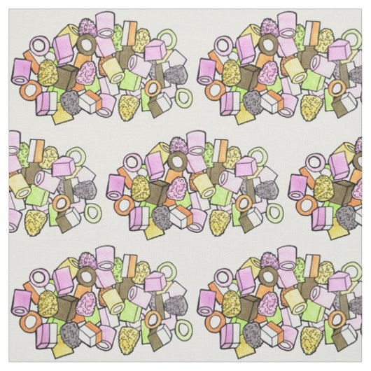 Dolly Mixture UK British Fondant Confection Snoep Stof (Swatch)
