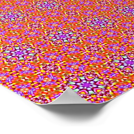 Dolly Mixtures Snoep Fractal Art Pattern Poster (Hoek)