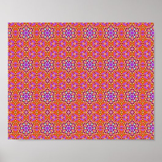 Dolly Mixtures Snoep Fractal Art Pattern Poster (Voorkant)