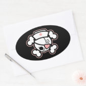 Dolly RN Heart Ovale Sticker (Envelop)