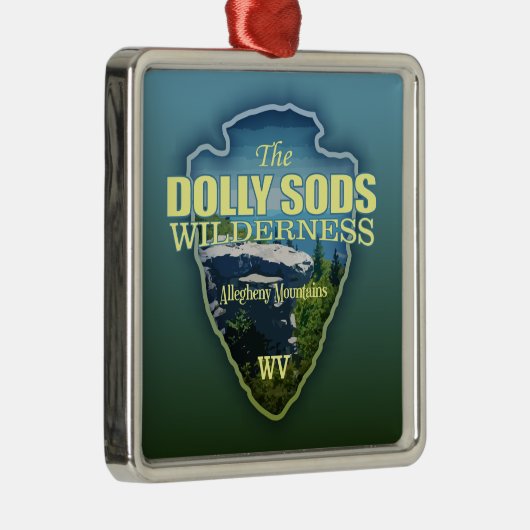 Dolly Sods WA (pijlpunt) Metalen Ornament (Rechts)